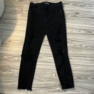 Distressed Black Skinny Jeans